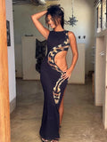 Hallow Out Snake Dress