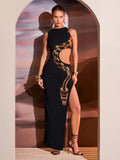 Hallow Out Snake Dress