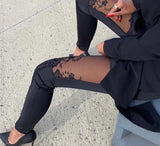 Embroidery Panel Pants