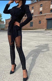Embroidery Panel Pants