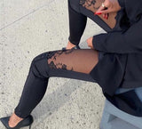 Embroidery Panel Pants
