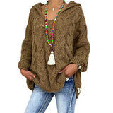 Braided Hooded Pullover
