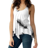 Limited Edition Feather Lace Up Tank