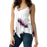 Limited Edition Feather Lace Up Tank